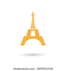 Eiffel tower in Paris. Symbol of France. Vector illustration.