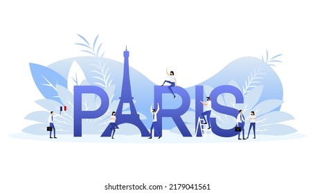 Eiffel Tower in Paris. Tourist place. Beautiful paris, great design for any purposes.