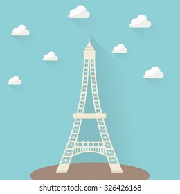 Eiffel tower in Paris for travel design
