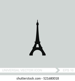 Eiffel tower in Paris vector icon.