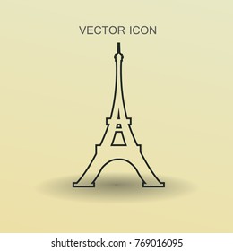 Eiffel tower Paris vector illustration