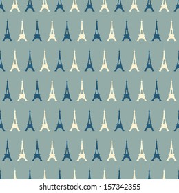 Eiffel Tower seamless pattern 