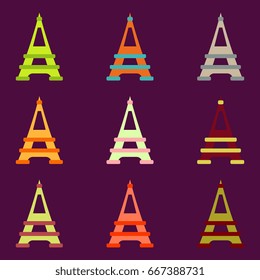 Eiffel tower set
