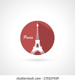 Eiffel tower sign - vector illustration