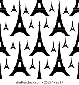 desenho padrão da silhueta da torre eiffel design padrão da silhueta da torre eiffel