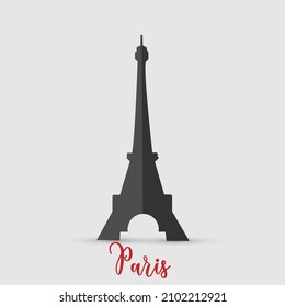 Ilustración vectorial simple de la Torre Eiffel