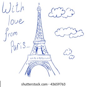 Eiffel tower sketch
