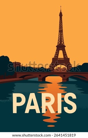The Eiffel Tower sparkles against the night sky, illuminating the city of Paris below. This iconic image of Paris captures the romance and beauty of the City of Lights