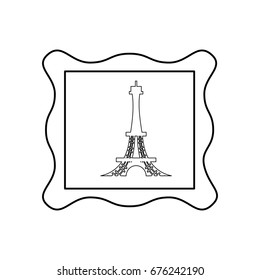 Eiffel tower stamp