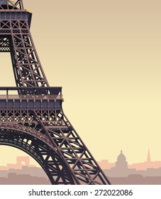 Eiffel Tower at sunset