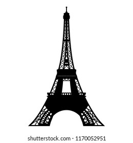 Eiffel tower symbol vector illustration – vector