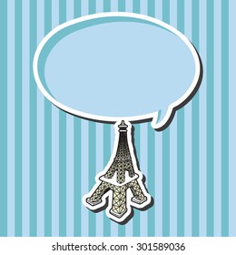 Eiffel Tower theme elements vector,eps