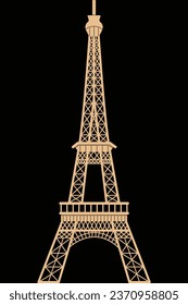 Eiffel Tower. Transport yourself to the heart of Paris with our Eiffel Tower illustration