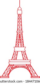 eiffel tower for use as vector.