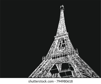 Eiffel tower vector