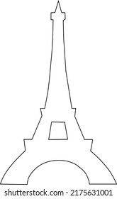 Archivo de eps de arte vectorial de la torre Eiffel