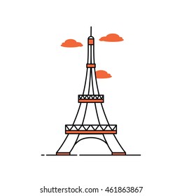 Eiffel Tower Vector Icon