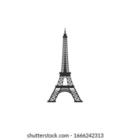 Eiffel tower vector icon isolated on white background. High quality icon 