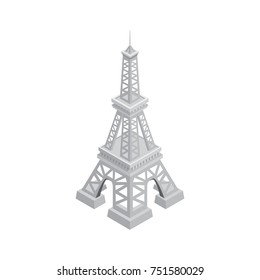 Eiffel tower. vector icon isolated white background