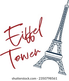Eiffel Tower vector icon logo design 