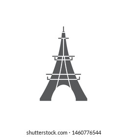 Eiffel Tower vector icon symbol isolated on white background