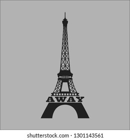 eiffel tower vector illustration
