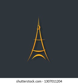 Eiffel tower vector illustration