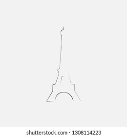 Eiffel tower vector illustration