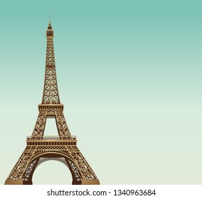 Eiffel tower vector illustration