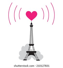Eiffel tower vector illustration