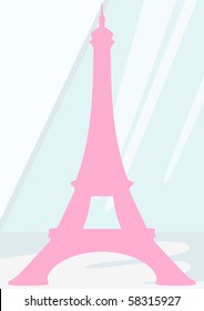 eiffel tower vector illustration