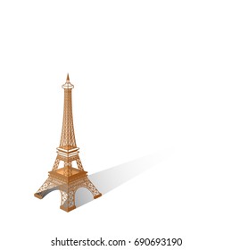 Eiffel tower vector illustration ,Paris. Icon design