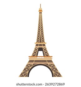 Eiffel tower vector logo. Vector illustration