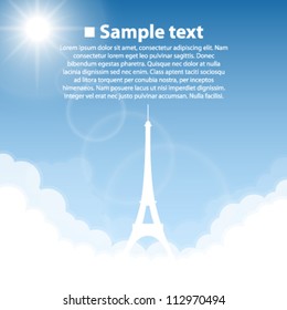 Eiffel tower. World sightseeing collection.