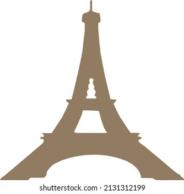 The Eiffel Tower is a wrought iron lattice tower on the Champ de Mars in Paris, France.