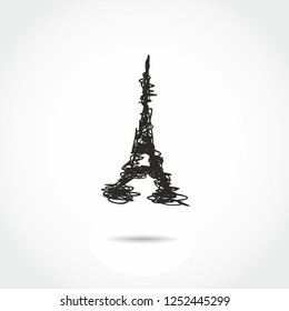 Eiffel Towerr icon vector