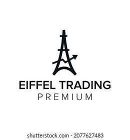 Eiffel trading logo icon vector template