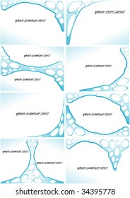 eight abstract background collection