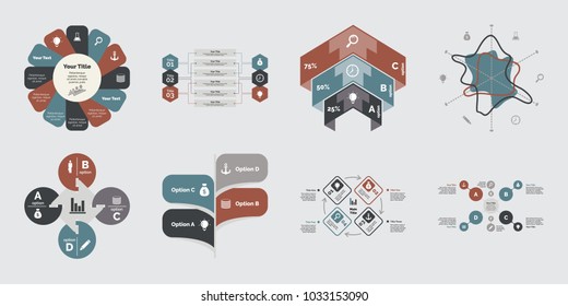 Eight Accounting Diagrams Templates Set