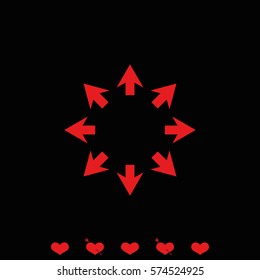 Eight arrows icon.