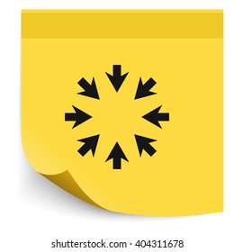 Eight arrows icon. Flat illustration.