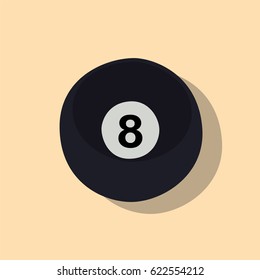 Eight ball icon, vector illustration design. Sport objects collection.