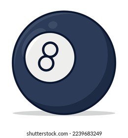 Eight Ball Snooker pool Vectorart
