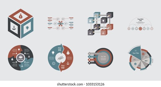 Eight Banking Charts Templates Set