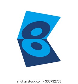 eight book logo vector. 8 logo vector.