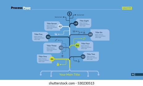 Eight Branch Tree Slide Template