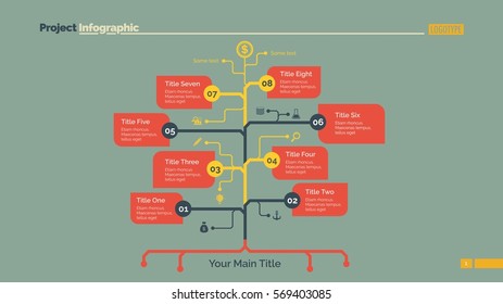 Eight Branch Tree Slide Template