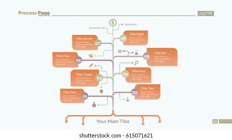 Eight Branch Tree Slide Template
