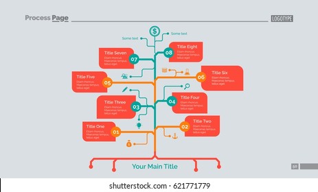 Eight Branch Tree Slide Template