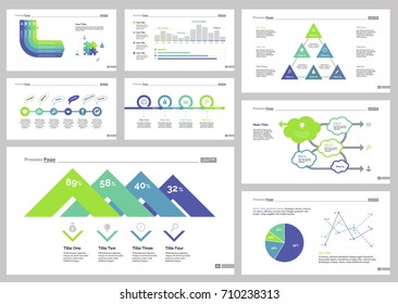 Eight Business Slide Templates Set